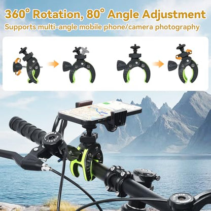 UTEBIT Super Clamp Camera Mount Kit for Gopro, with 1/4'' Screw Head - color: Black + Green