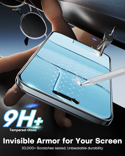OMOTON Privacy Screen Protector for iPhone Air [Zero Failure Application], Tempered Glass for iPhone 17 Air with 9H+ Hardness & 12FT Military Grade Shatterproof, 100% Anti-Spy, Full Coverage Protection, 2 Pack - size: iPhone 17 Air