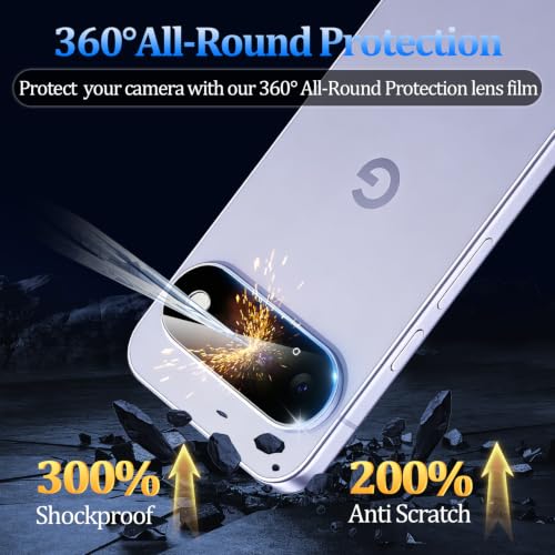 3 Pack Tempered Glass Camera Lens Protector for Google Pixel 11 - size: Google Pixel 11