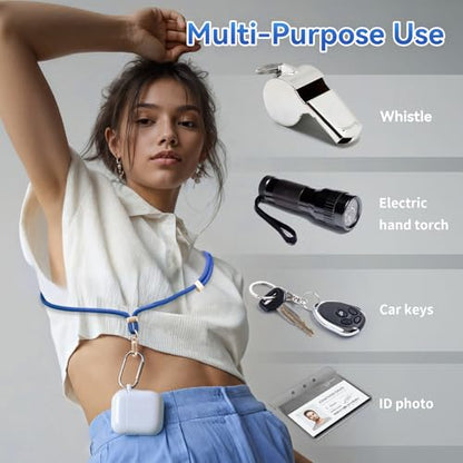 VVAAGG Cell Phone Lanyard for iPhone Crossbody Phone Strap - color: Blue