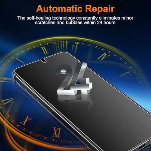 2 Pack for Samsung Galaxy S24 Anti-Glare Matte Privacy Screen Protector 6.2 inch, Smooth and Responsive Touch Flexible EPU Film, [Support Fingerprint Unlock] [Self-Healing] [Not Glass]