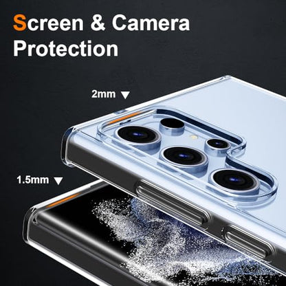 Crystal Clear Samsung Galaxy S22 Ultra Case.Soft Slim Fit Transparent Plastic TPU Protective Silicone Cover Phone Case for Samasung S22 Ultra [Slim Thin & Comfort Grip] [Shockproof] - size: galaxy s22 ultra case