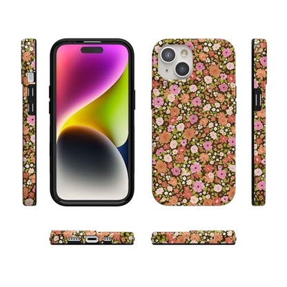 Casely iPhone 15 Plus Case | Rustic Roses | Boho Bouquet | Compatible with MagSafe | Classic Ultra Thin Design - color: Rustic Roses | Boho Bouquet