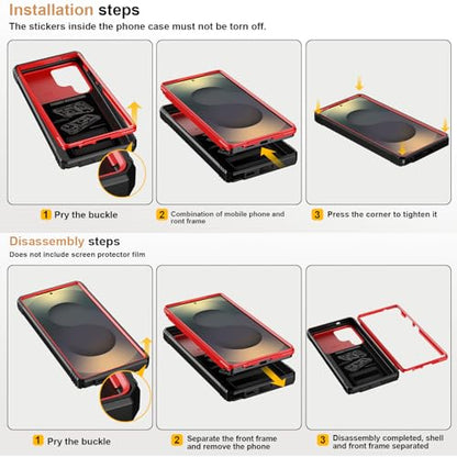 PASNEW Case for Samsung Galaxy S21 Ultra,6.8",Red - color: Red, size: Galaxy S21 Ultra (6.8 inch)