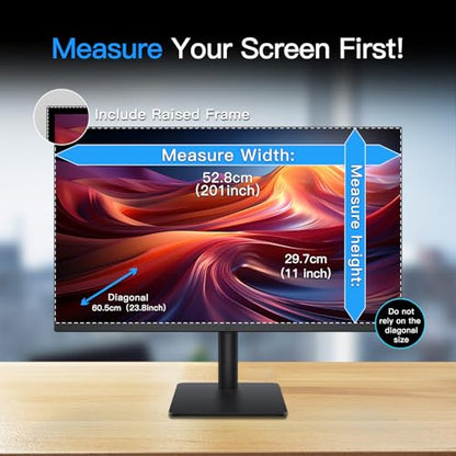 Magnetic 23.8 Inch Monitor Privacy Screen for 16:9 Aspect Ratio - size: For Computer Monitor 23.8Inch