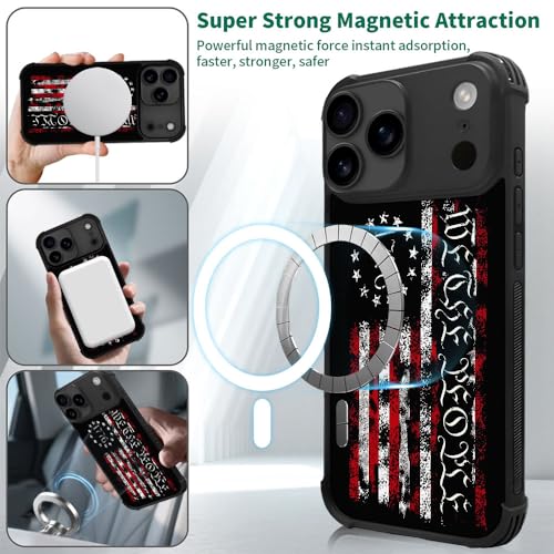 case for iPhone 17 Pro,Compatible with Magsafe,All-Round Protection Shockproof Anti-Scratches TPU Case Cover-Classic American Flag 1776 We The People - color: Classic American Flag 1776 we the people, size: IPhone 17 Pro
