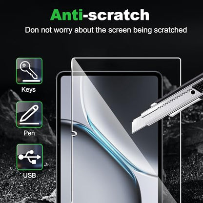 【2 pack for OnePlus Pad 2 Screen Protector 12.1 inch, 9H Hardness, Case Friendly, Anti-Fingerprint, Anti-Scratch, Tempered Glass Compatible with Oneplus pad 2 12.1" - size: Oneplus pad 2 12.1"