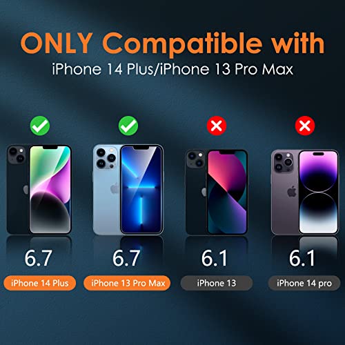 YMHML 2 Pack for iPhone 14 Plus/iPhone 13 Pro Max Privacy Screen Protector, Anti Spy Privacy Screen for iPhone 14 Plus / 13 Pro Max Accessories, Private Case Friendly Film - size: iPhone 14 Plus/13 Pro Max-6.7 Inch