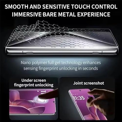[2 Pcs] Hydrogel Screen Protector for Motorola Edge 50 Neo, High Sensitivity Flexible TPU Flim [Non-breakable][Bubble Free] (No Tempered Glass) - color: Edge 50 Neo