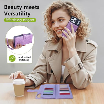 Varikke Wallet Case for iPhone 17 Pro Compatible with Magsafe, Light Purple - color: (Compatible with MagSafe) Light Purple, size: iPhone 17 Pro 6.3"