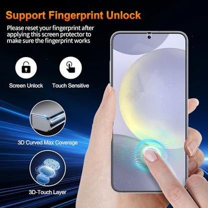 2 Pack for Samsung Galaxy S24 Plus Anti-Glare Matte Privacy Screen Protector 6.7 inch, Smooth and Responsive Touch Flexible EPU Film, [Support Fingerprint Unlock] [Self-Healing] [Not Glass] - size: Samsung Galaxy S24 Plus
