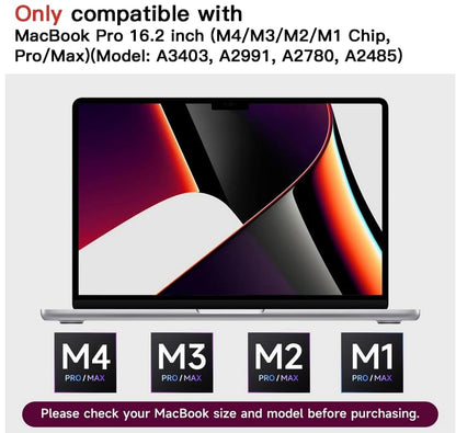 2 Pack Anti Glare Film Designed for Macbook Pro 16 Inch (2021-2026 Release) - size: MacBook Pro 16.2 Inch (2021-2024, M4/M3/M2/M1)
