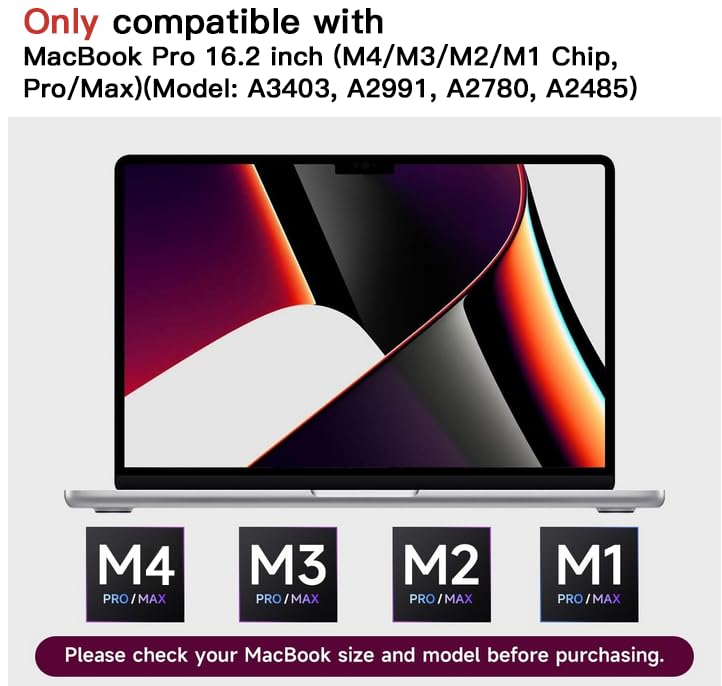 2 Pack Anti Glare Film Designed for Macbook Pro 16 Inch (2021-2026 Release) - size: MacBook Pro 16.2 Inch (2021-2024, M4/M3/M2/M1)