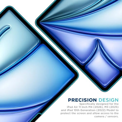 Tech Armor for iPad Air 11 M4, iPad 10th,Anti-Glare Screen Protector 2 Pack