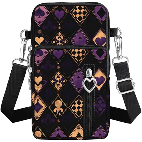 BIAOTIE Lightweight Small Crossbody bags Cell Phone Purses Travel Pouch Shoulder Bag for Women - color: Black S