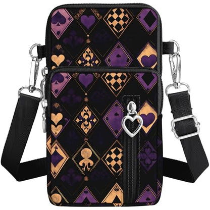 BIAOTIE Lightweight Small Crossbody bags Cell Phone Purses Travel Pouch Shoulder Bag for Women - color: Black S