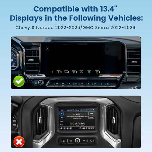 Wireless Charging Magnetic Mount for Chevy Silverado GMC Sierra 2022-2026 - style: Magnetic Charging