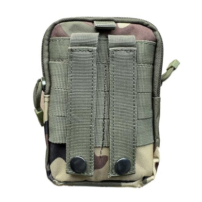 Tactical Molle Pouch, Universal EDC Waist Bag Pouches, Outdoor Belt Bags Gear Tool Gadget Pocket with Cell Phone Holster (Jungle Camo) - color: Camo Green
