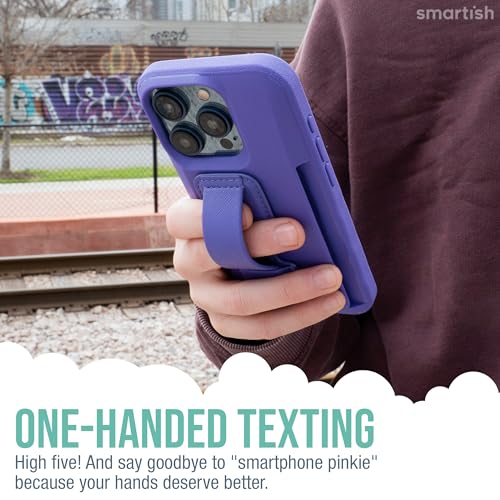 Smartish Phone Grip Loop with Kickstand, Prop Tart, Adhesive Strap, Purple - color: You're Just Jelly