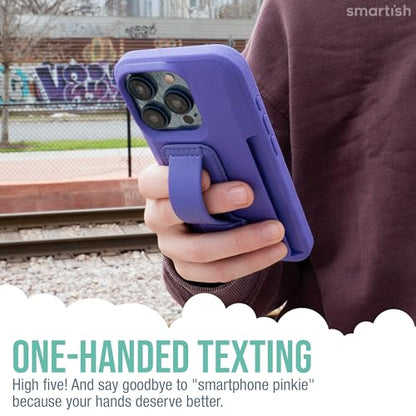 Smartish Phone Grip Loop with Kickstand, Prop Tart, Adhesive Strap, Purple - color: You're Just Jelly