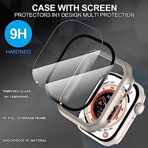 Diruite for Apple Watch Series 9/8/7/6/5/4 SE 41mm Case -Titanium*2 - color: Titanium, size: 41 mm - Series 9/8/7/6/5/4/SE/SE 2