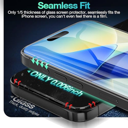 3 Pack Flexible Film Screen Protector for iPhone 16 Plus, Non-breakable Soft TPU Hydrogel Film for iPhone 16 Plus Screen Protector Film (NOT Glass) - size: iPhone 16 Plus