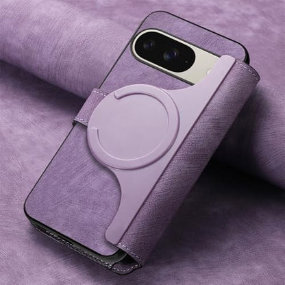 2 in 1 Detachable Wallet Case for Google Pixel 10 Pro XL CMG Purple | PU Leather Magnetic Flip Folio Case with RFID Blocking Card Holder, Credit Card Slots Kickstand, Shockproof Protective Cover - color: Purple, size: Google Pixel 10 Pro XL