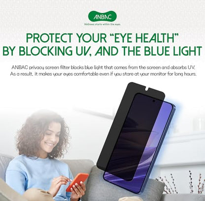 Privacy Screen Protector for Galaxy S26 Ultra - Blue Light Blocking Film 6.9" with Alignment Tool Kit [1 Pack] - Support Fingerprint Unlock/Cell Phone Private, Scratch Resistant Film - size: Galaxy S26 Ultra