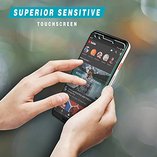 2 Pack Screen Protector for Google Pixel 3 5.5 inch Tempered Glass - color: Clear-Google Pixel 3
