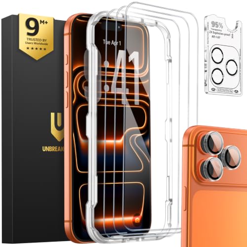 UNBREAKcable iPhone 17 Pro Max Screen Protector & Camera Lens Protector - size: iPhone 17 Pro Max