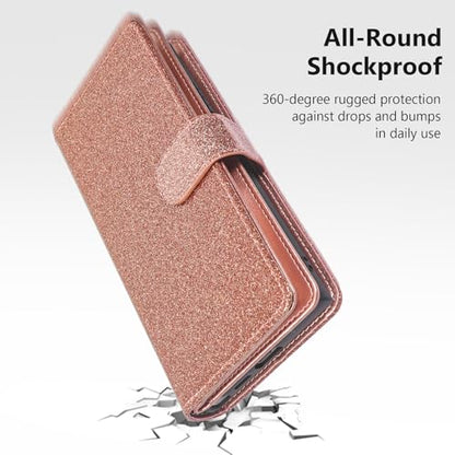 Varikke for iPhone 13 Pro Max Case Wallet Magnetic Detachable, Rose Gold - color: (Standard) Rose Gold, size: iPhone 13 Pro Max 6.7"