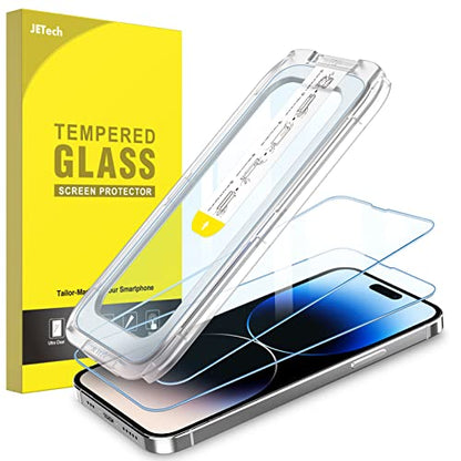 JETech One Touch Screen Protector for iPhone 14 Pro, 2-Pack - size: iPhone 14 Pro