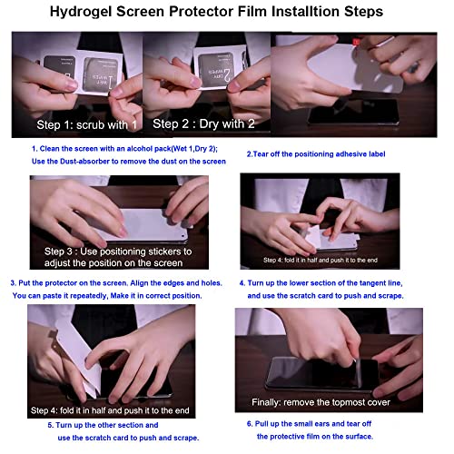 Hydrogel Screen Protector for Google Pixel 10 Pro, Flexible TPU Protective Film [Not Tempered Glass][High Sensitivity][HD Clear][Fingerprint Support] - color: Google Pixel 10 Pro