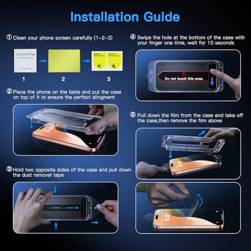 Uyiton for iPhone 16 Pro Screen Protector (Anti-Blue Light) - size: iPhone 16 Pro - 6.3 inch