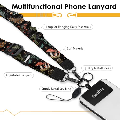Icycay Phone Lanyard Crossbody Strap Adjustable Teacher Women Butterfly - color: Butterfly