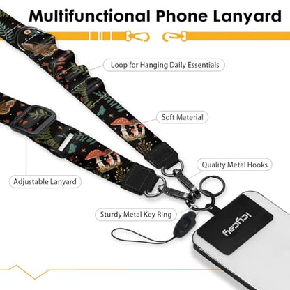 Icycay Phone Lanyard Crossbody Strap Adjustable Teacher Women Butterfly - color: Butterfly