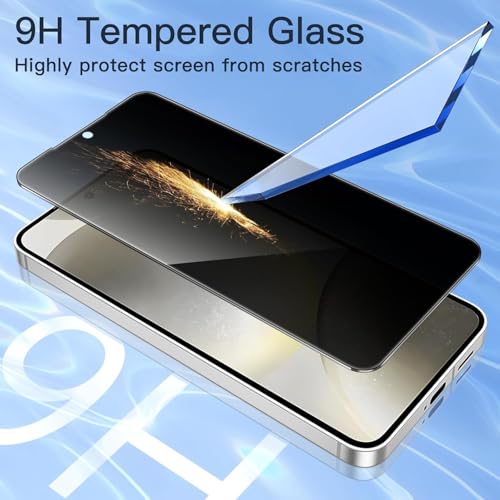 (2 Pack) for Motorola Edge 2025 Privacy Screen Protector, Anti-Spy Tempered Glass 9H Hardness Screen Film for Moto Edge (2025), Case Friendly Anti-Scratch - size: for Motorola Edge 2025
