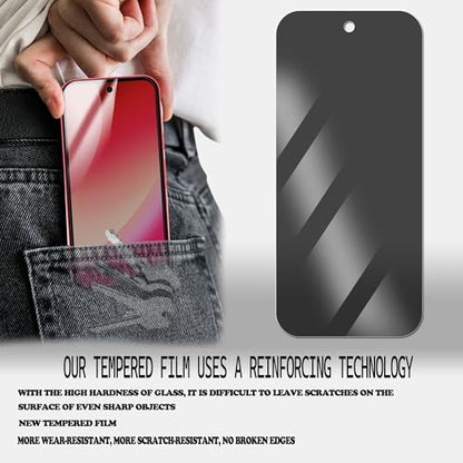 Easy Alignment Frame Designed For Google Pixel 10a Anti Spy Private Tempered Glass Film 2-Pack Google Pixel 10a Camera Lens Protector Film 2-Pack 9H Hardness