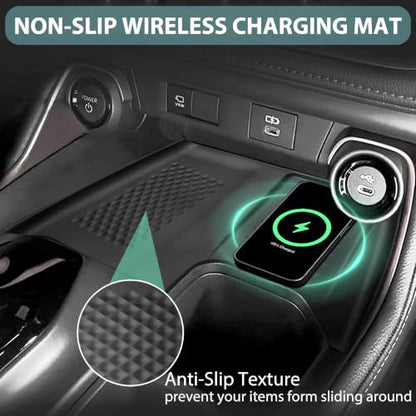 Wireless Charging Anti-Slip Mat for Grand Highlander 2024 2025 2026 Silicone Center Console Phone Charger Pad Liners Anti-Scratch Waterproof Protective Cover Pad Interior Accessories - size: for Grand Highlander 2024 2025