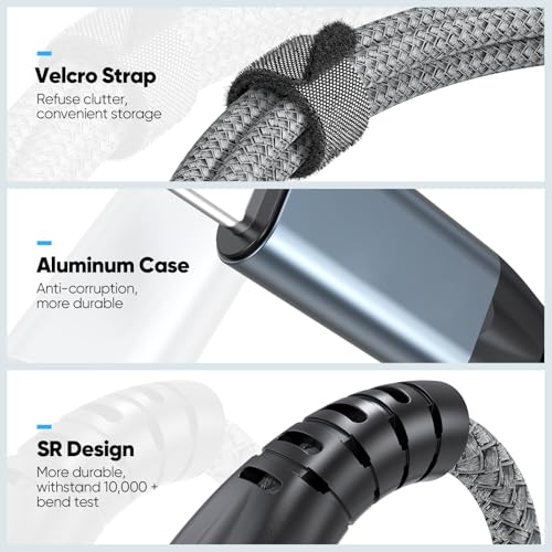 10ft USB C Data Cable with USB 3.2 Gen 2 20Gbps High Speed Transfer - size: 10 Feet