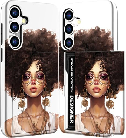 for Samsung Galaxy S24 / S25 Case - Black Woman - color: Black Woman
