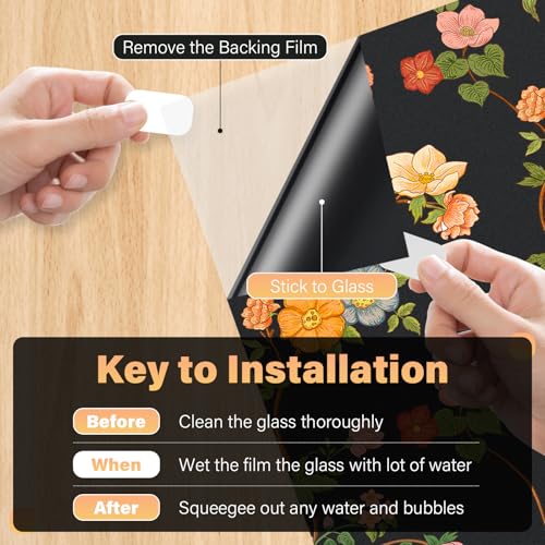 Kromapolis Blackout Window Film, Light Blocking Privacy Tint 17.5″ x 78.7″ - color: Black Matte, size: 17.5In x 78.7In