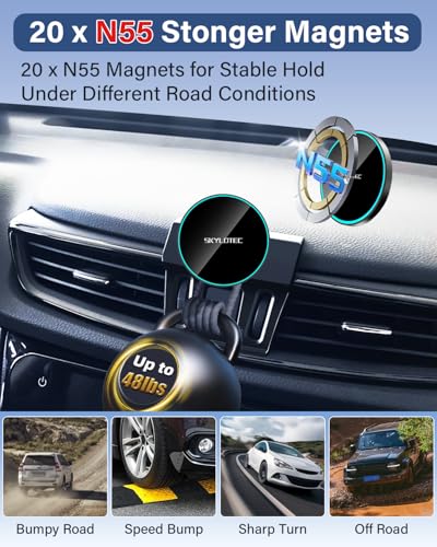 SKYLOTEC Magnetic Charger Phone Holder for Honda CR-V CRV 2017-2022 - color: Magnetic Wireless Charger, size: 2017-2022 Honda CR-V