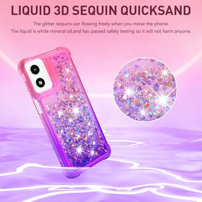 for Moto G Play 2024 Case with Screen Protector, Pink Purple - color: Pink Purple Color