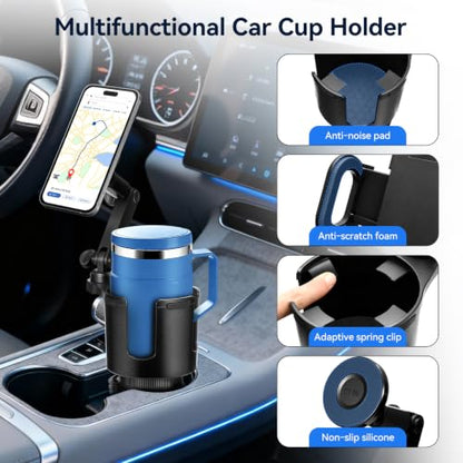 Magnetic Car Cup Holder Phone Holder, 2-In-1 Cup Holder Extender for Car - color: Magnetic Holder
