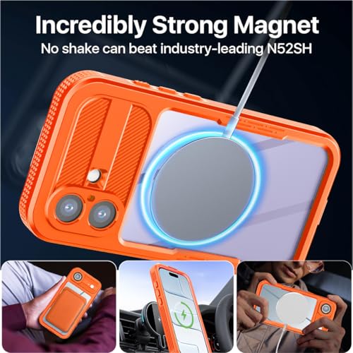 AICase Waterproof Case for iPhone 17 with MagSafe Clear Water Proof Snowproof/Dustproof/Shockproof,IP68 Certified 360 Full Body Protection Fully Sealed Underwater Cover for iPhone 17_95 - size: iphone 17