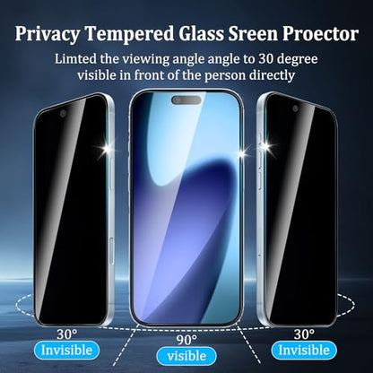 3 Pack Privacy Screen Protector for iPhone 17 Air - size: iPhone 17 Air 3PCS
