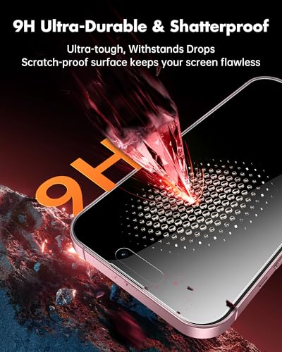 UNBREAKcable 2PCS Screen Protector for iPhone 15 Plus - 1 Privacy Tempered Glass+ 1 Clear Glass Double Shatterproof [Installation Frame] [9H Hardness] [Case Friendly] Anti-Scratch iPhone 6.7 inch - size: iPhone 15 Plus