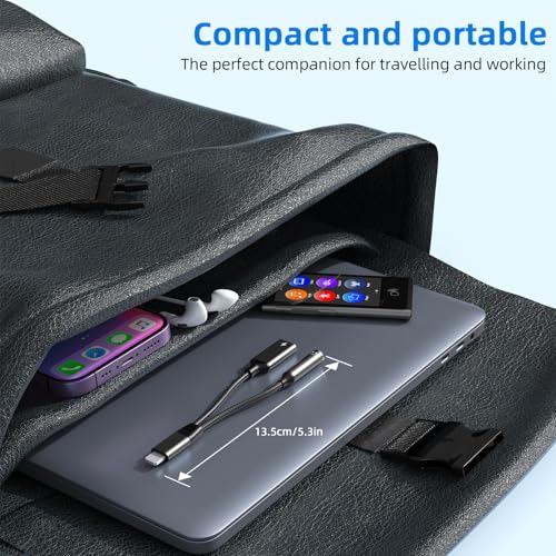 2-in-1 Lightning to 3.5mm Jack Headphone and Charger Cable Adapter,Earphones Converter Splitter Support Music+Charge+HiFi+Mic+Control for iPhone 14 Pro Max/14 13 12 11【Apple MFi Certified