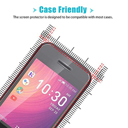 Zeking [4 Pack] Designed for Alcatel Go Flip 4 / TCL Flip Pro Screen Protector (PET), [HD Clarity] Case Friendly Anti-scratch, High Definition Clear Shield (PET)
